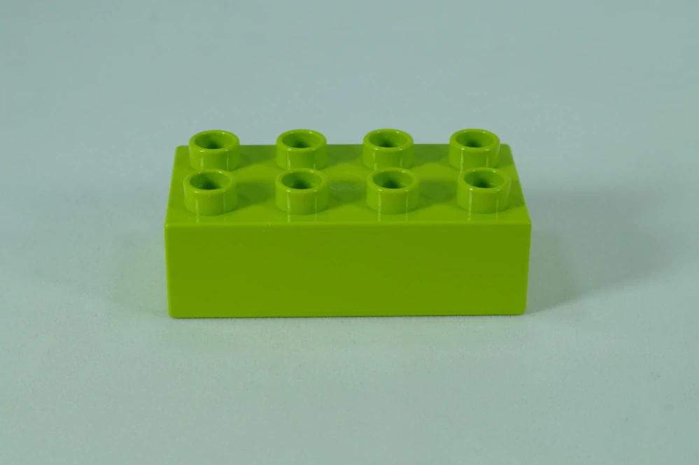 LEGO® DUPLO® kostka/cihla 2x4 - limetka