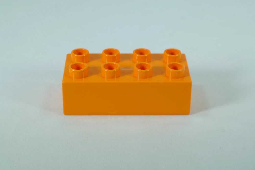 LEGO® DUPLO® kostka/cihla 2x4 - oranžová
