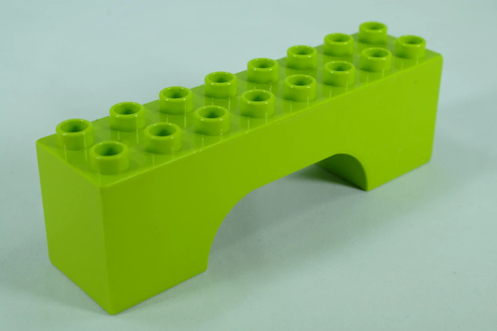 LEGO® DUPLO® cihla 2x8x2 oblouk - limetka