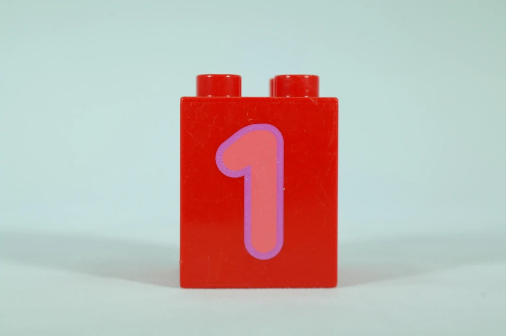 LEGO® DUPLO® čísla 2x2x2 červená - 1