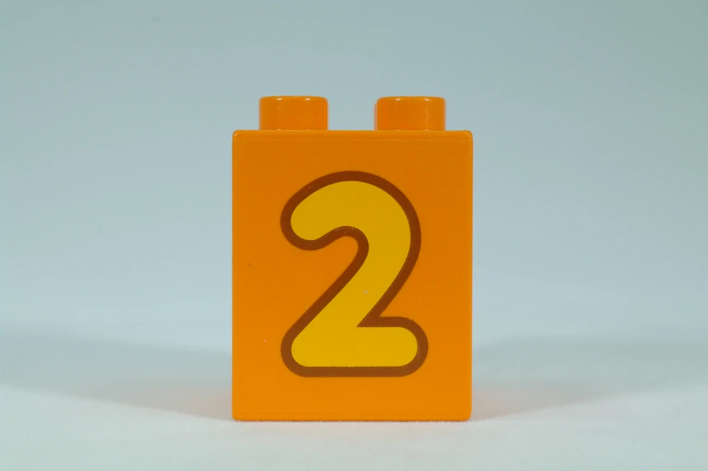 LEGO® DUPLO® čísla 2x2x2 oranžová - 2