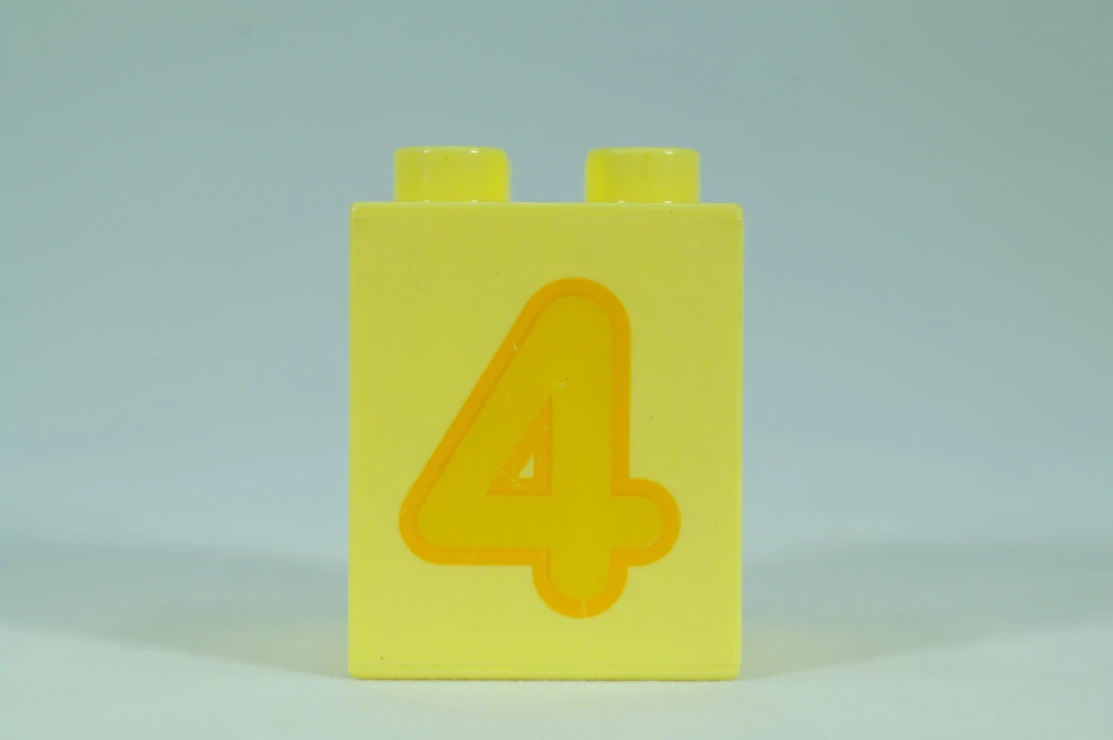 LEGO® DUPLO® čísla 2x2x2 jasně žlutá - 4
