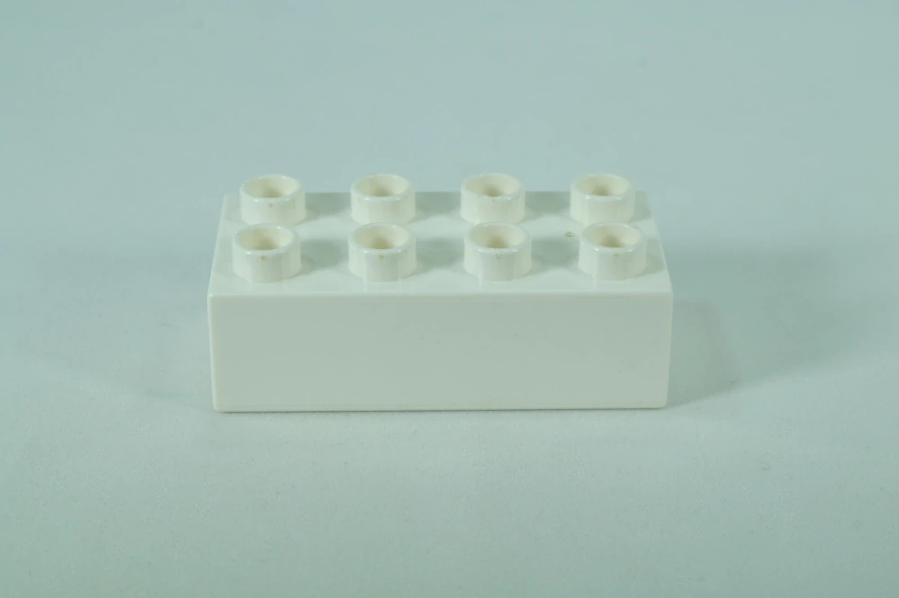 LEGO® DUPLO® kostka/cihla 2x4 - bílá