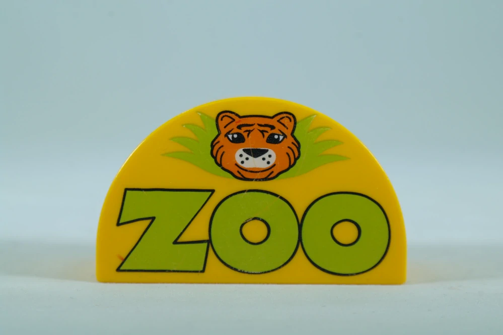 LEGO® DUPLO® kostka 2x4x2 půlkulatá - 'ZOO'