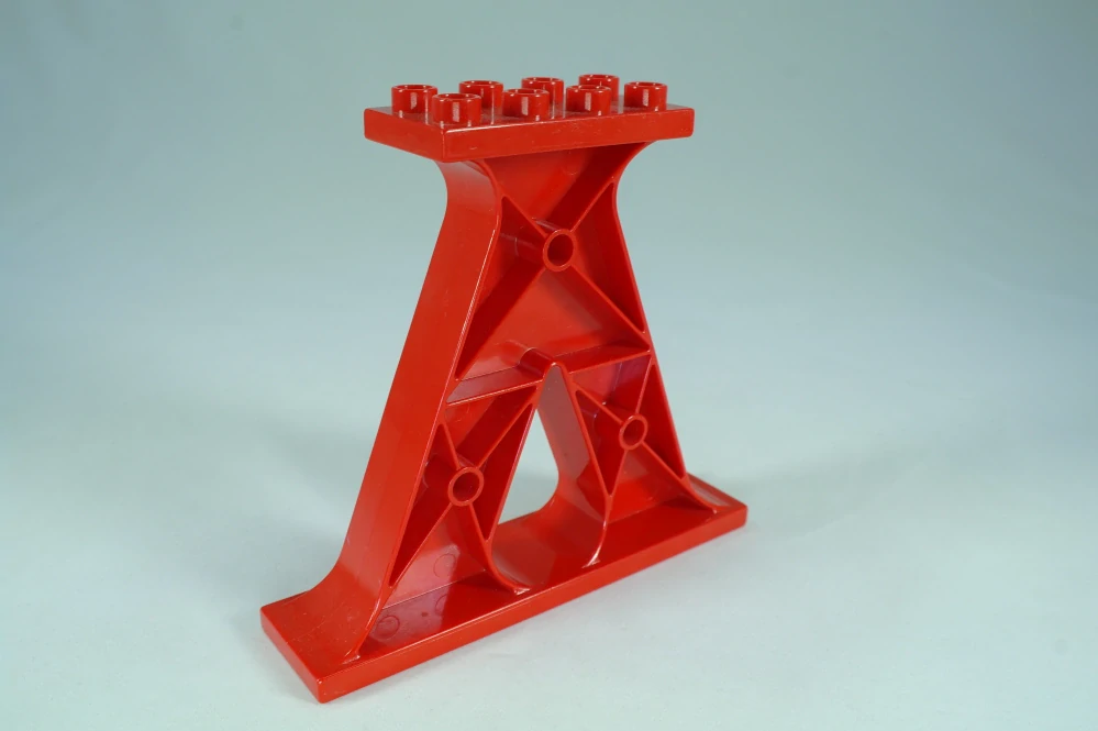 LEGO® DUPLO® podpora mostu, jeřábu. Nosník násypky - červený