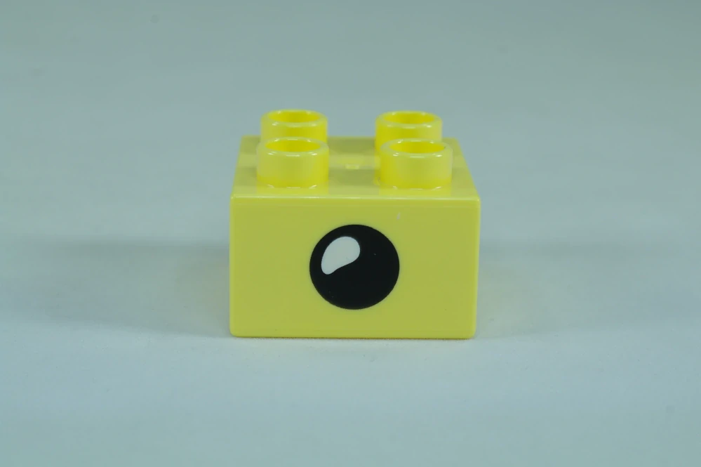 LEGO® DUPLO® cihla 2x2 se vzorem otevřeného a zavřeného oka