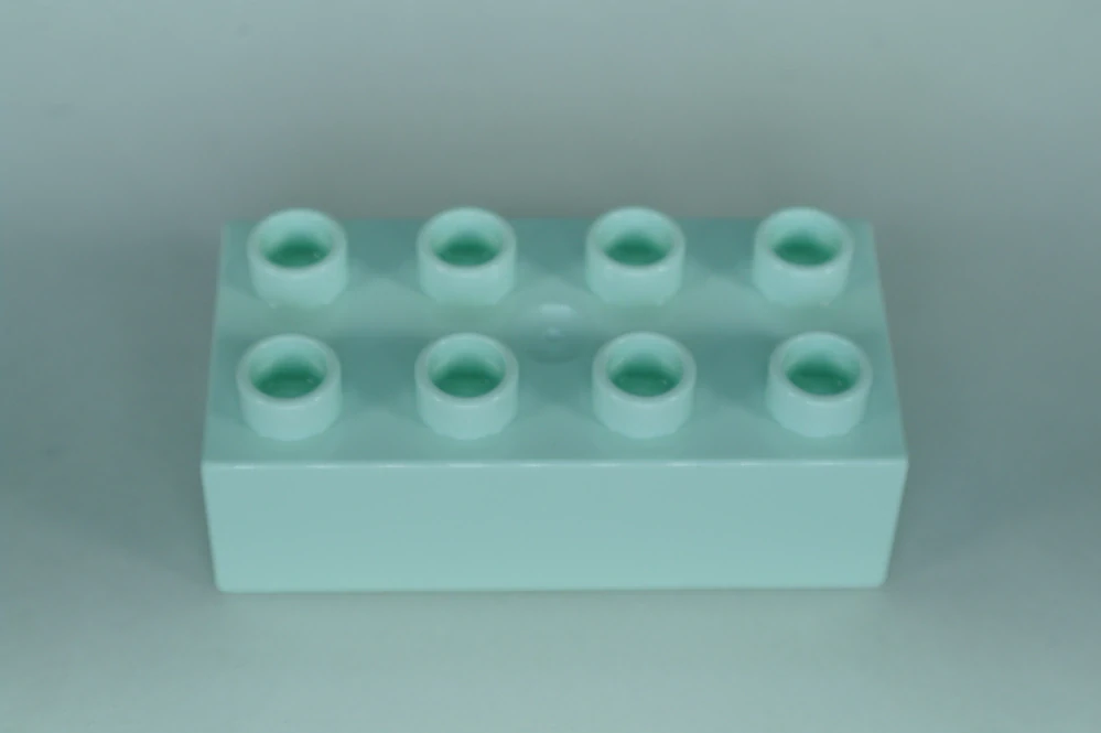 LEGO® DUPLO® kostka/cihla 2x4 - světlá aqua