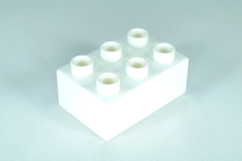 LEGO® DUPLO® kostka/cihla 2x3 - bílá