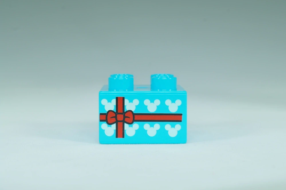 LEGO® DUPLO® cihla 2x2 se vzorem dárku