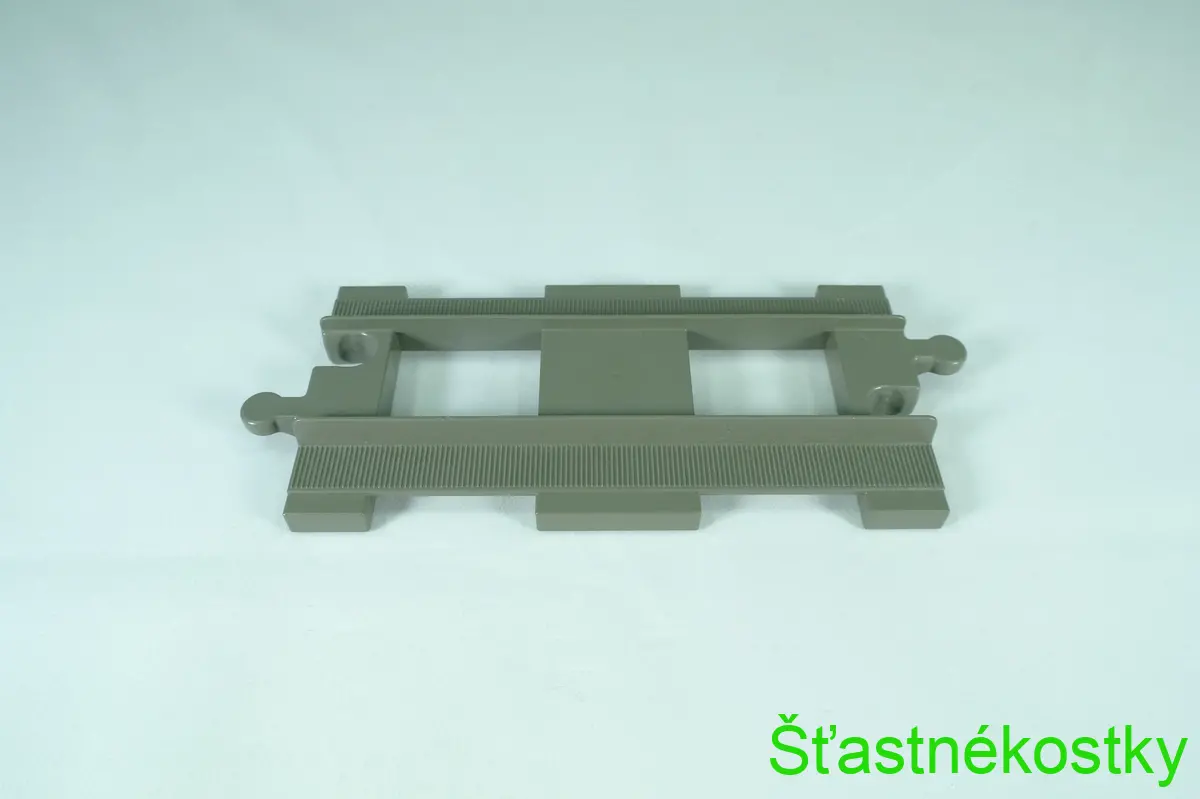 LEGO® DUPLO® kolej rovná - tmavě šedá