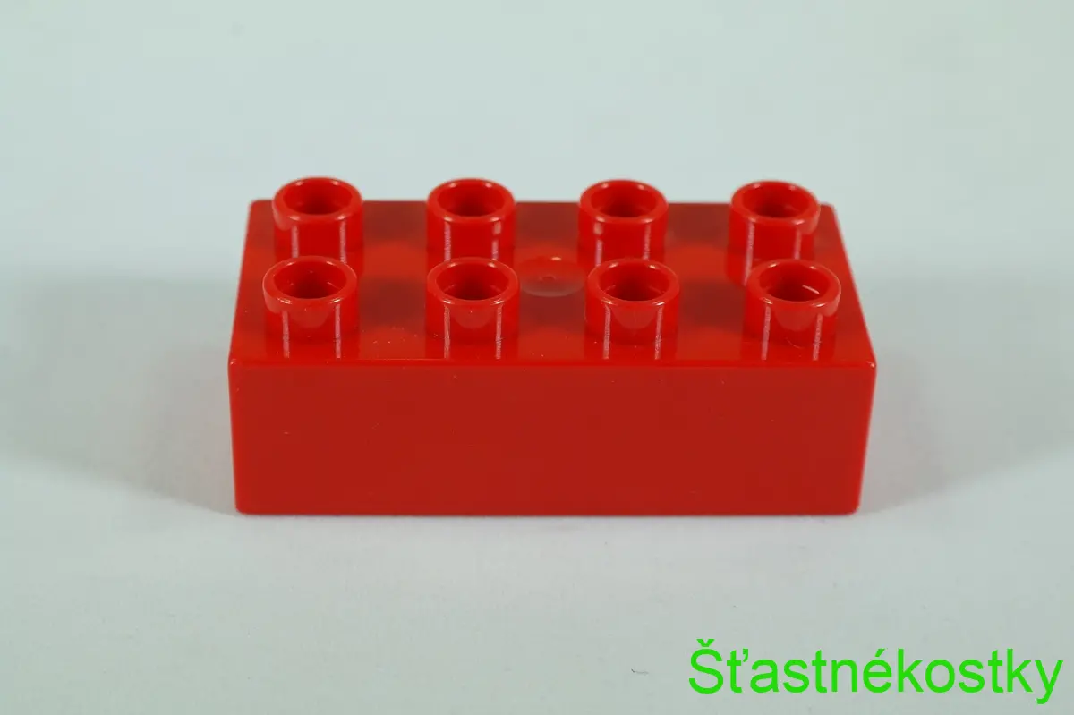 LEGO® DUPLO® kostka/cihla 2x4 - červená