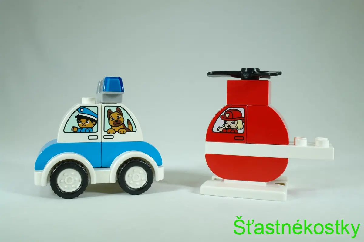 LEGO® DUPLO® 10957 Hasičský vrtulník a policejní auto