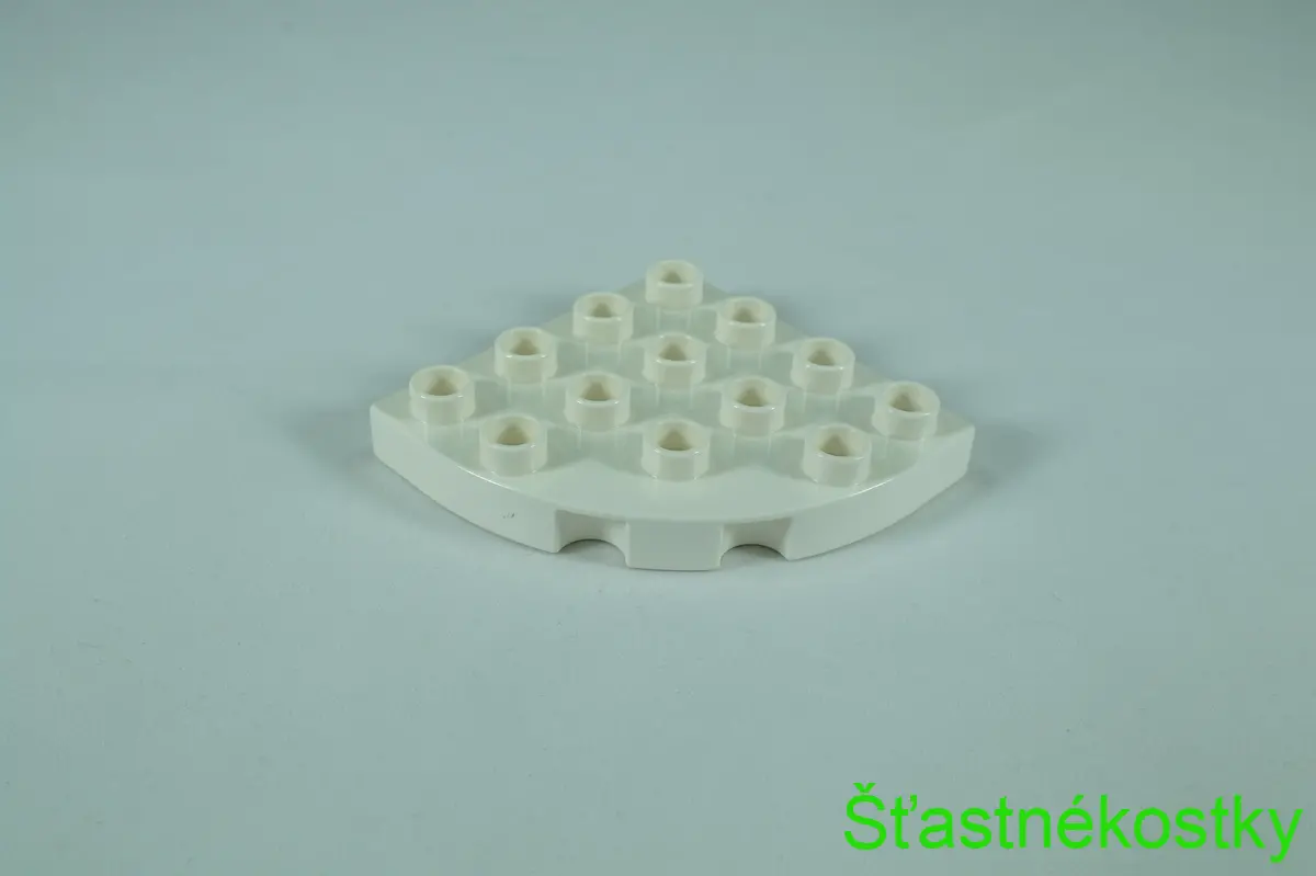LEGO® DUPLO® deska 4x4 kulatý roh, bílá