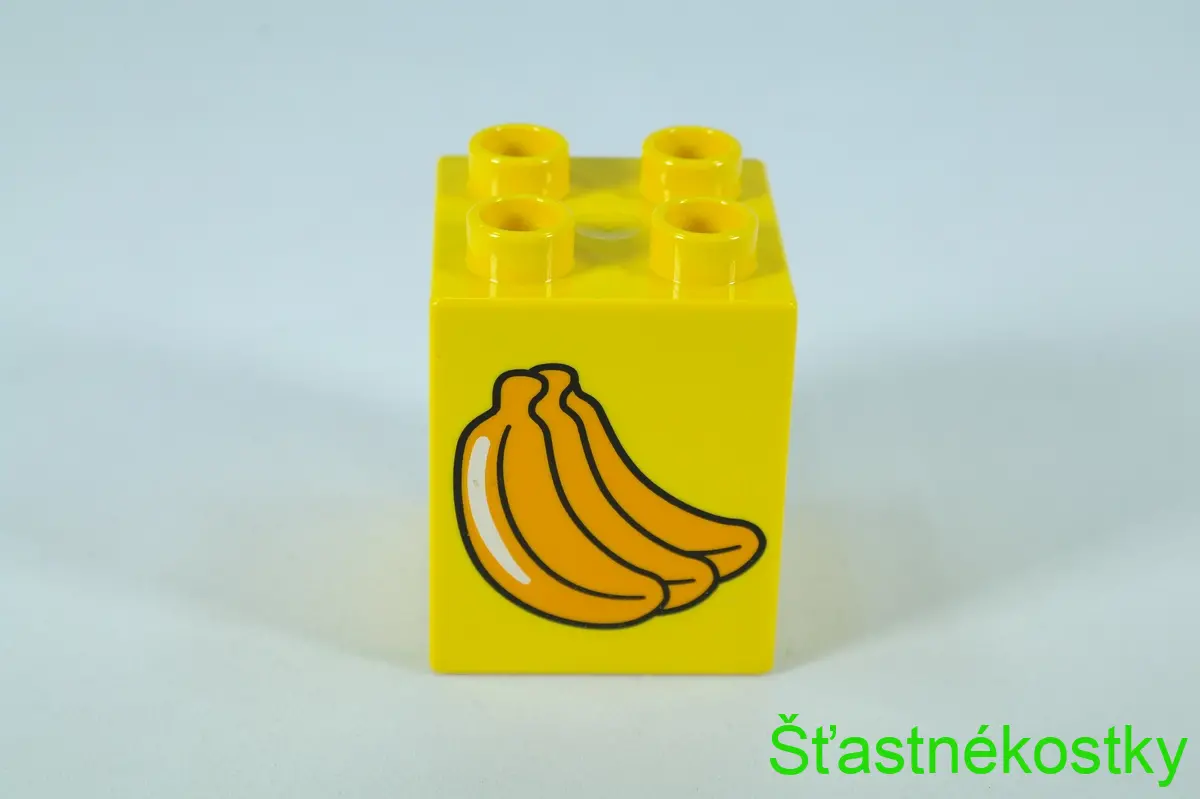 LEGO® DUPLO® cihla 2x2x2 se vzorem banánů