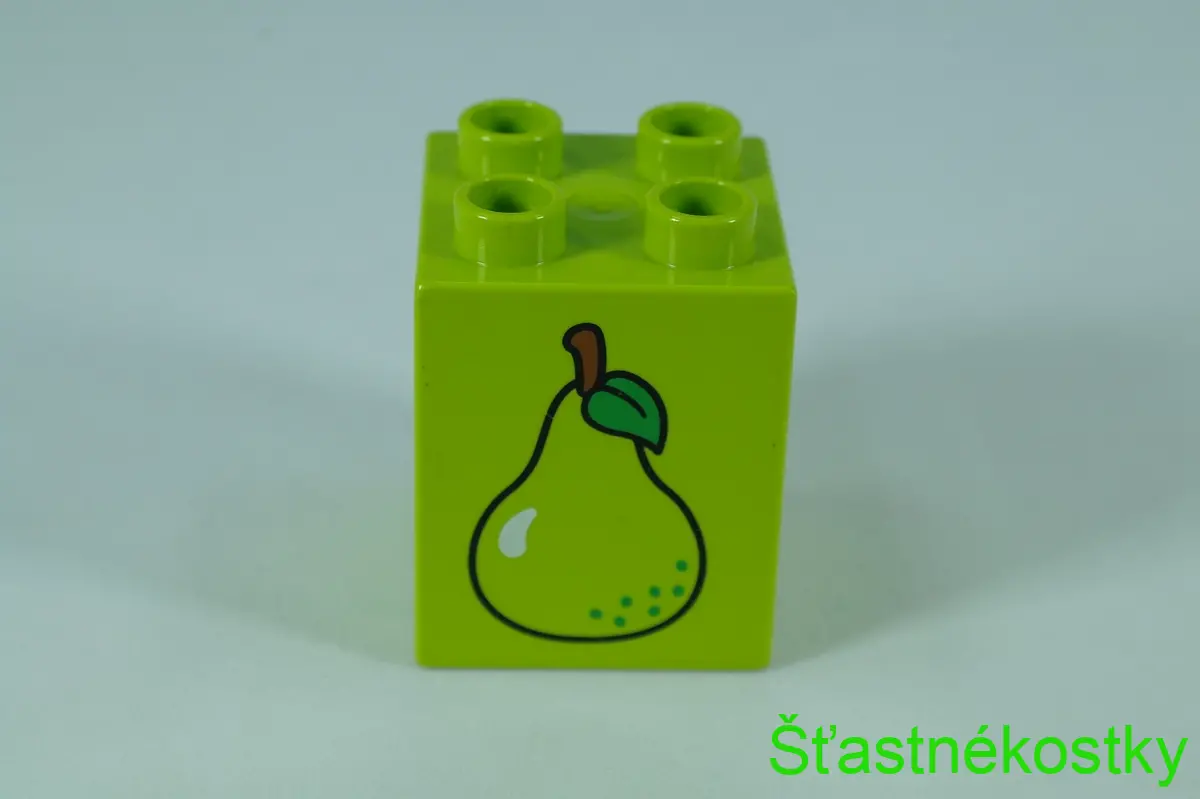 LEGO® DUPLO® cihla 2x2x2 se vzorem hrušky