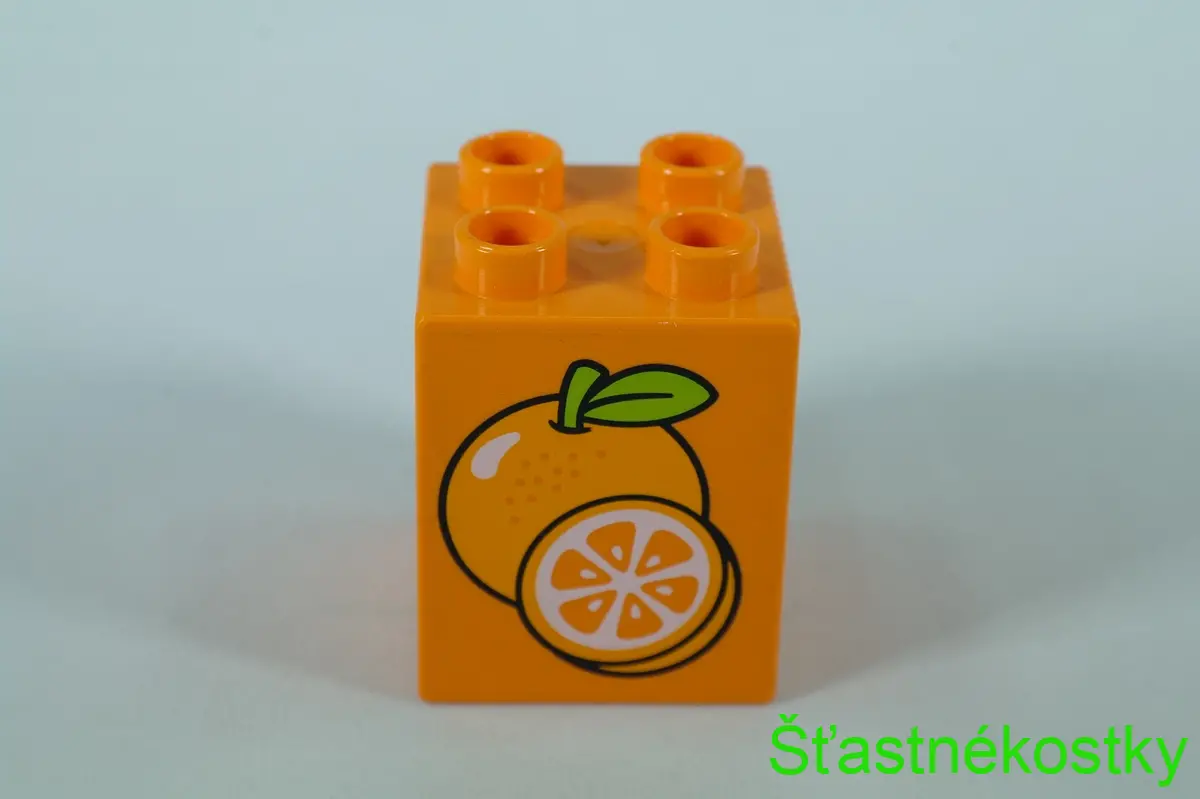LEGO® DUPLO® cihla 2x2x2 se vzorem pomeranče