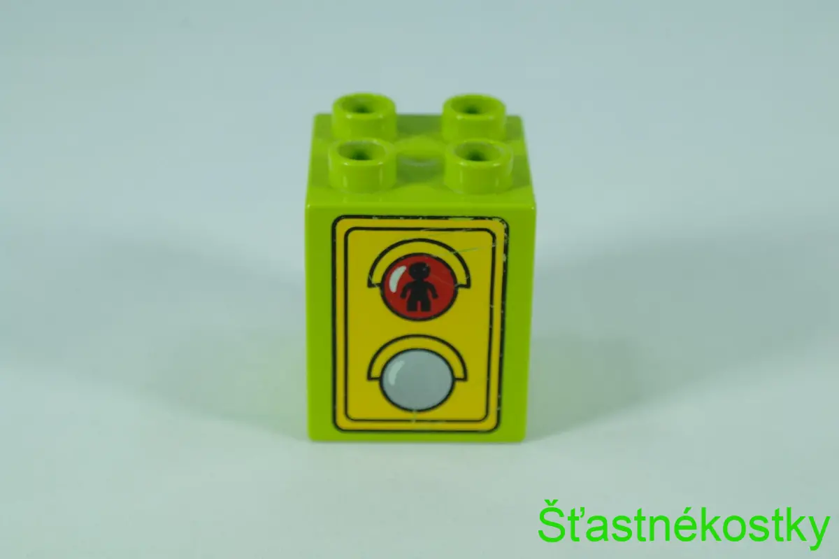 LEGO® DUPLO® cihla 2x2x2 se vzorem semaforu