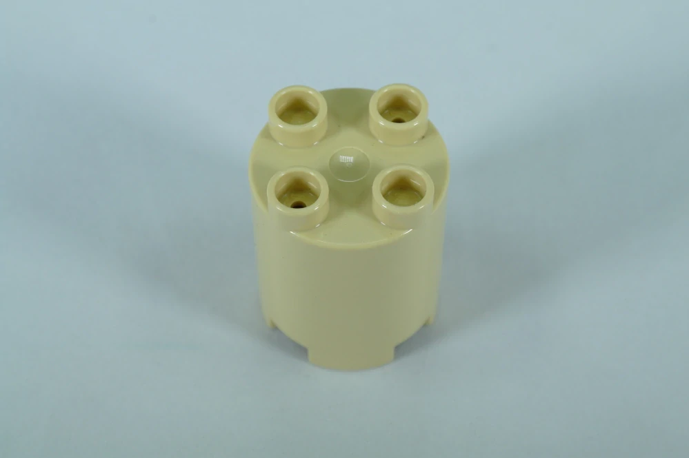 LEGO® DUPLO® kostka/cihla kulatá 2x2x2 -  béžová (tan)