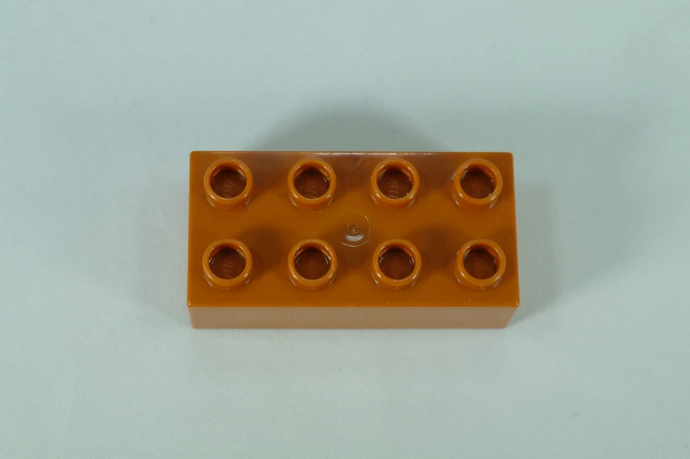 LEGO® DUPLO® kostka/cihla 2x4 - tmavě oranžová