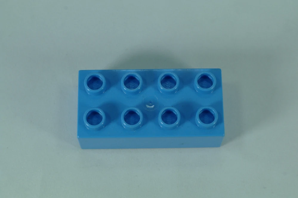 LEGO® DUPLO® kostka/cihla 2x4 - středně modrá