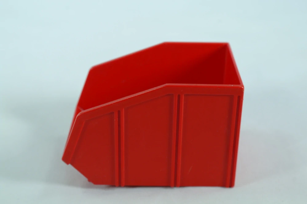 LEGO® DUPLO® korba vozu vysoká, se šikmým koncem - červená
