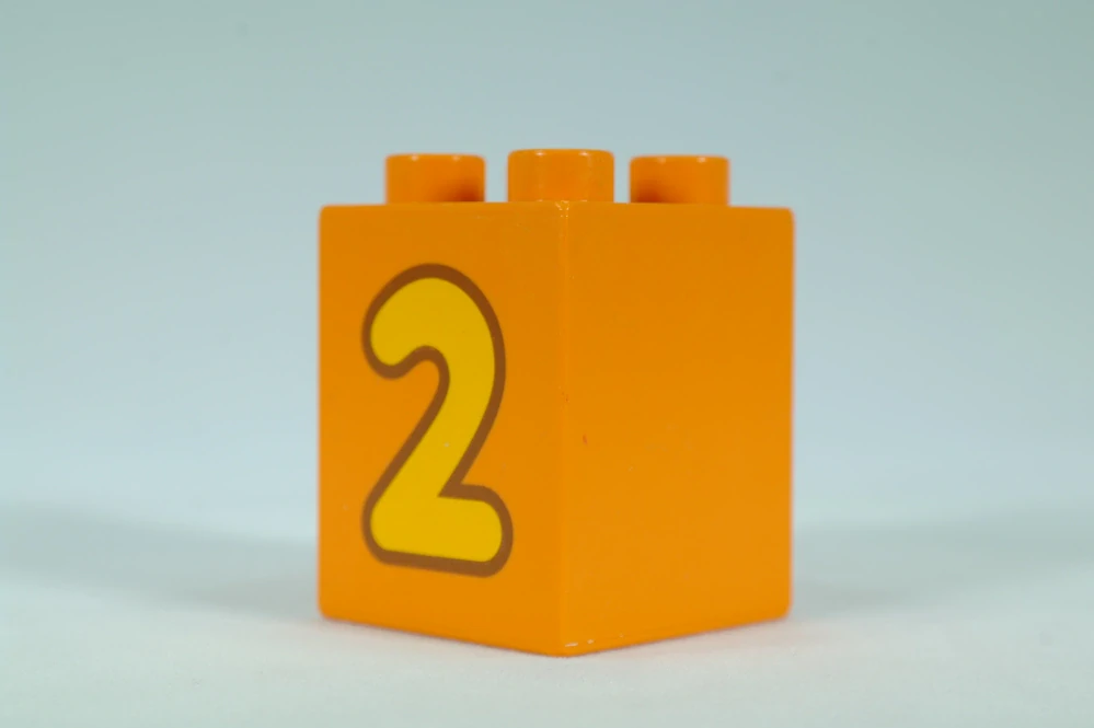 LEGO® DUPLO® čísla 2x2x2 oranžová - 2