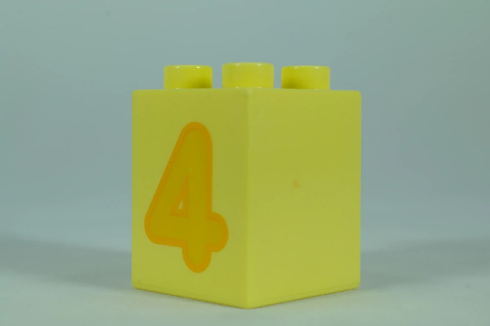 LEGO® DUPLO® čísla 2x2x2 jasně žlutá - 4