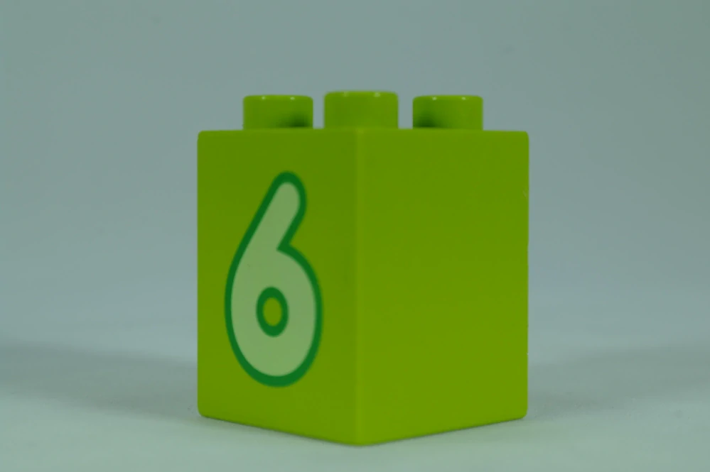 LEGO® DUPLO® čísla 2x2x2 limetková - 6