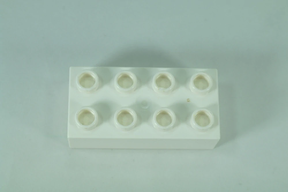 LEGO® DUPLO® kostka/cihla 2x4 - bílá