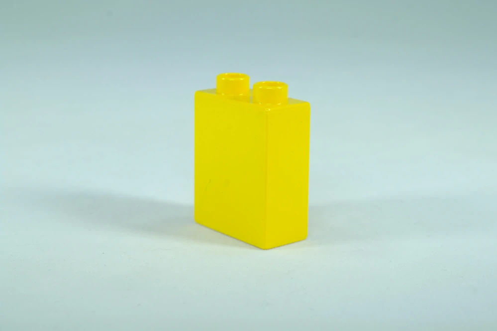 LEGO® DUPLO® kostka/cihla 1x2x2 žlutá