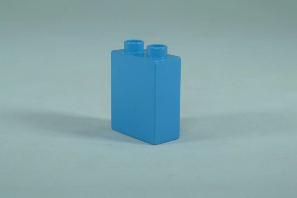 LEGO® DUPLO® kostka/cihla 1x2x2 středně modrá