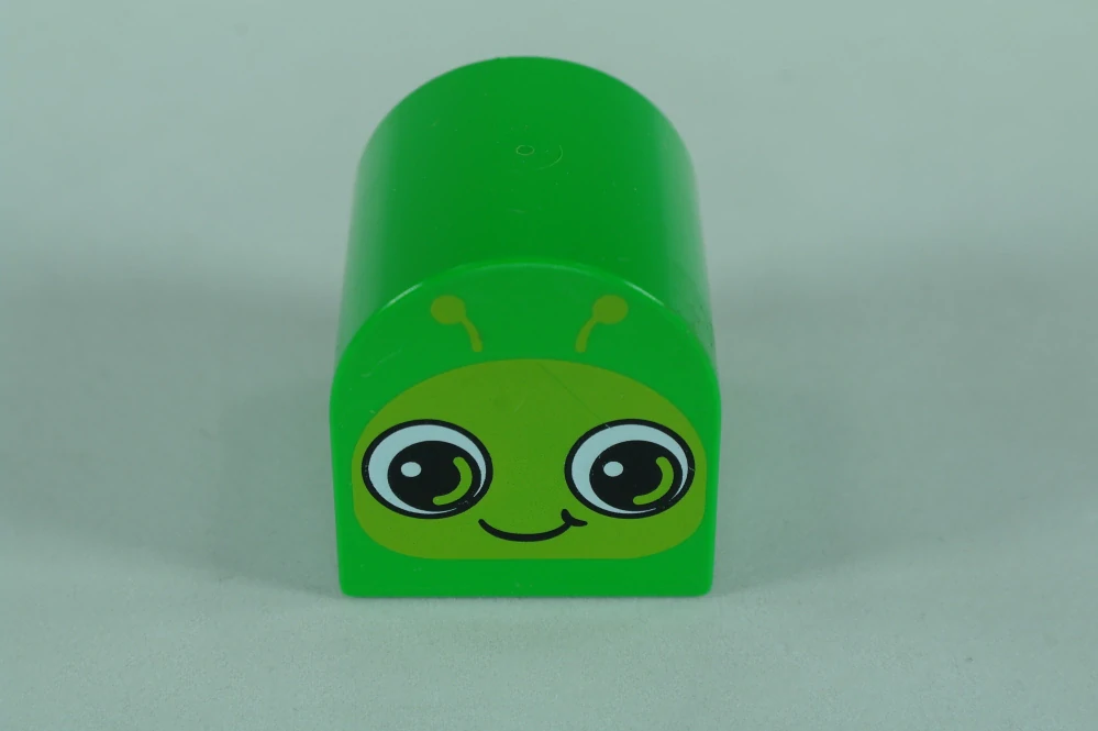 LEGO® DUPLO® cihla 2x2x2 se vzorem housenky / plže