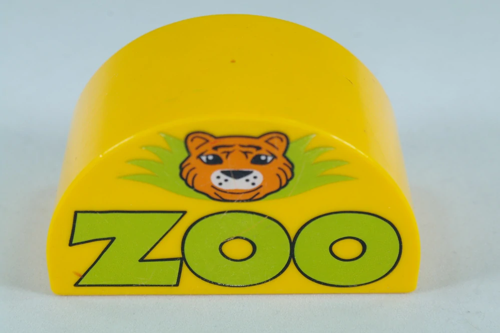 LEGO® DUPLO® kostka 2x4x2 půlkulatá - 'ZOO'