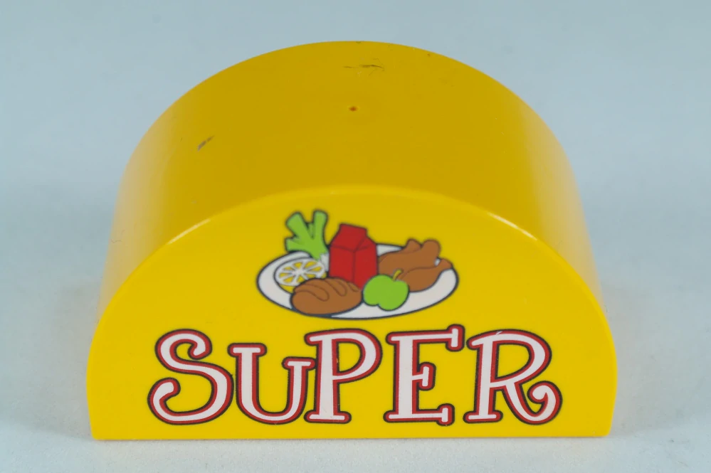 LEGO® DUPLO® kostka 2x4x2 půlkulatá - super