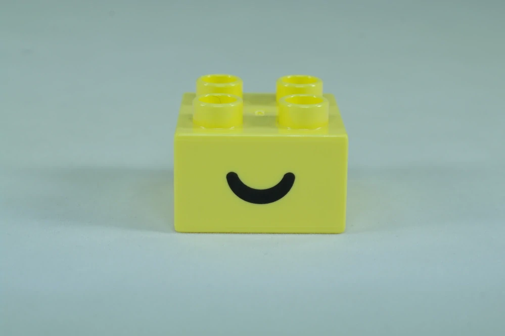 LEGO® DUPLO® cihla 2x2 se vzorem otevřeného a zavřeného oka