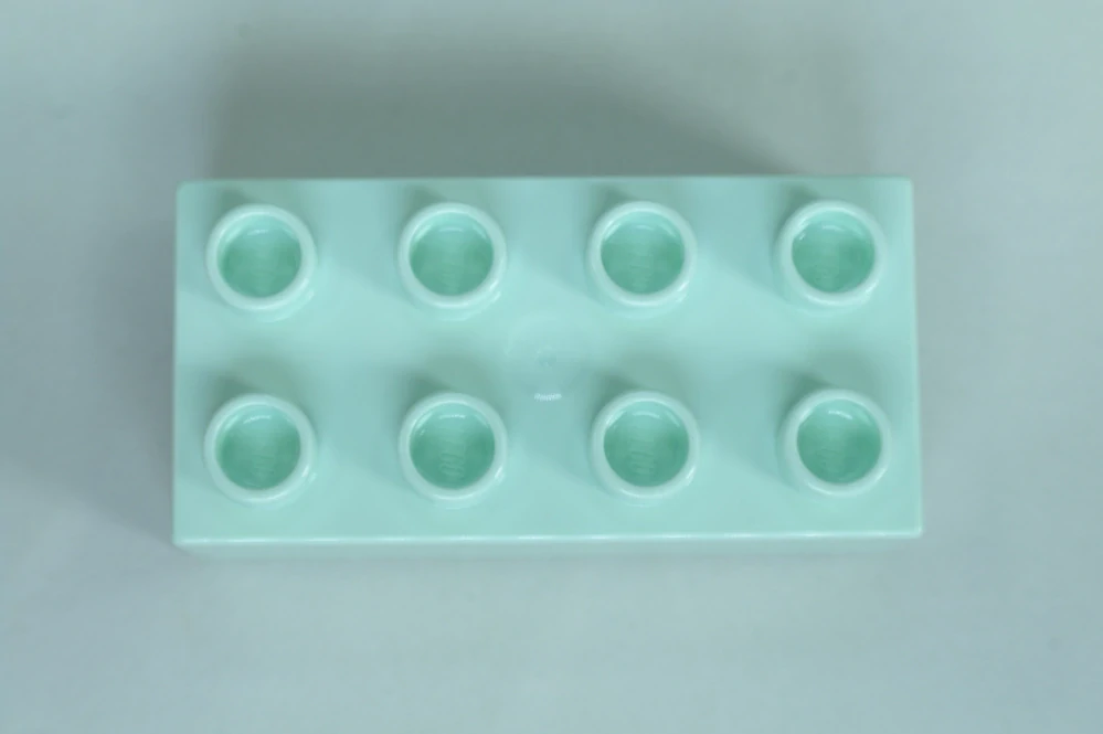 LEGO® DUPLO® kostka/cihla 2x4 - světlá aqua