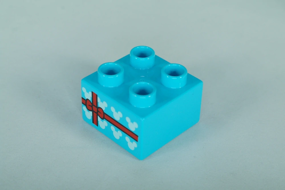LEGO® DUPLO® cihla 2x2 se vzorem dárku