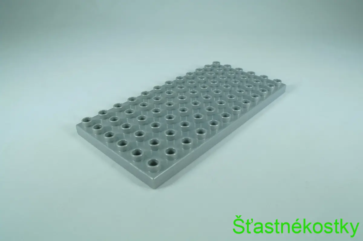 LEGO® DUPLO® deska 6x12 - perleťová světle šedá