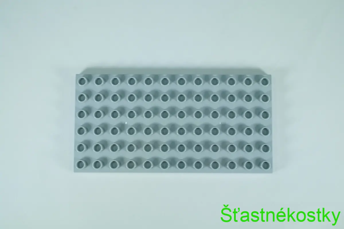 LEGO® DUPLO® deska 6x12 - světle modrošedá