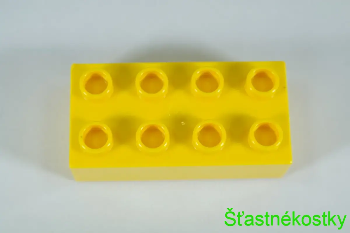 LEGO® DUPLO® kostka/cihla 2x4 - žlutá