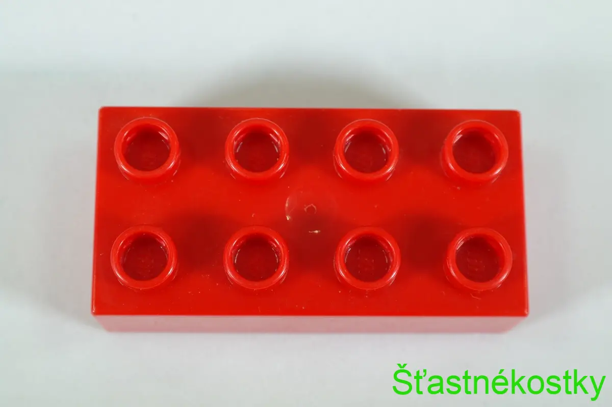 LEGO® DUPLO® kostka/cihla 2x4 - červená