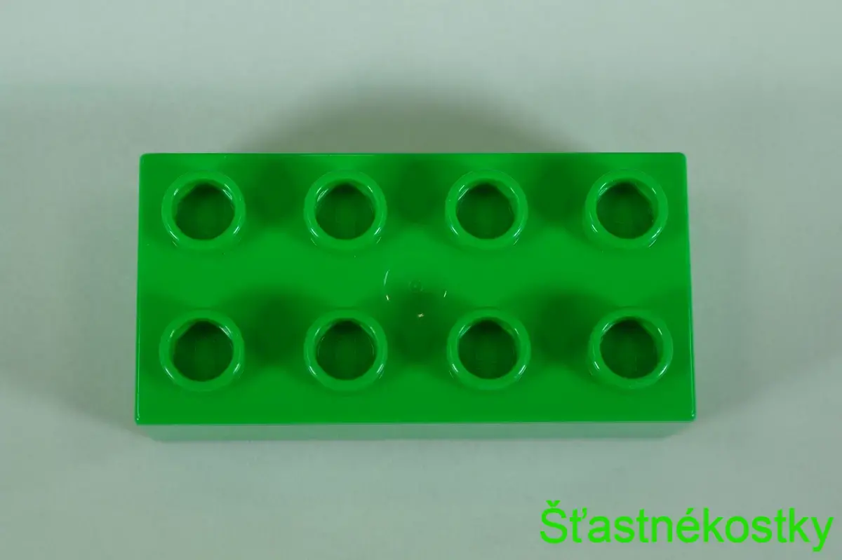 LEGO® DUPLO® kostka/cihla 2x4 - jasně zelená