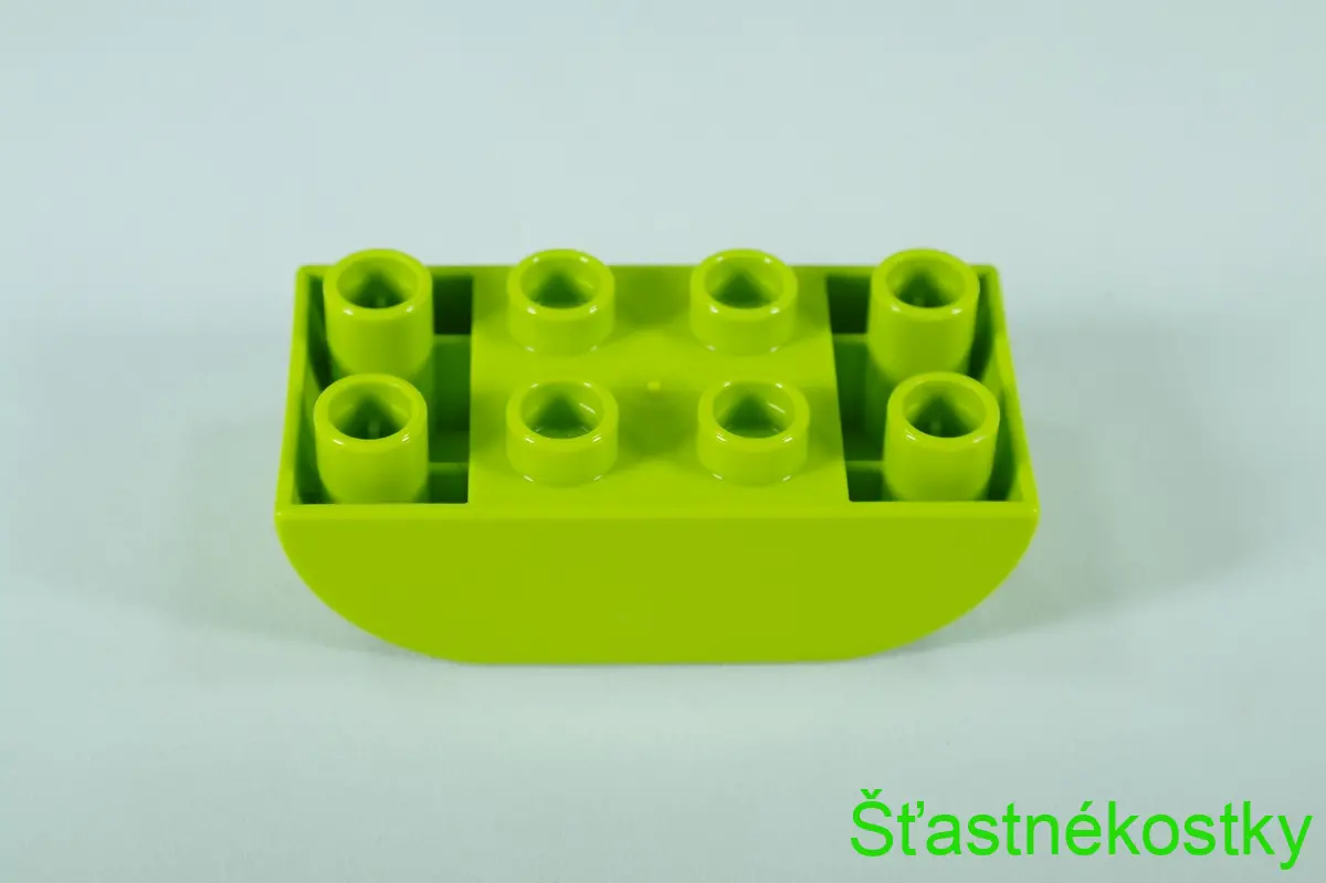 LEGO® DUPLO® cihla 2x4 sklon zakřivený obrácený dvojitý