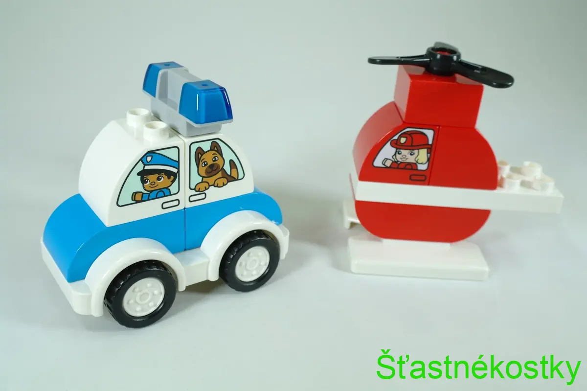 LEGO® DUPLO® 10957 Hasičský vrtulník a policejní auto