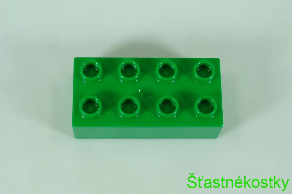 LEGO® DUPLO® kostka/cihla 2x4 - zelená