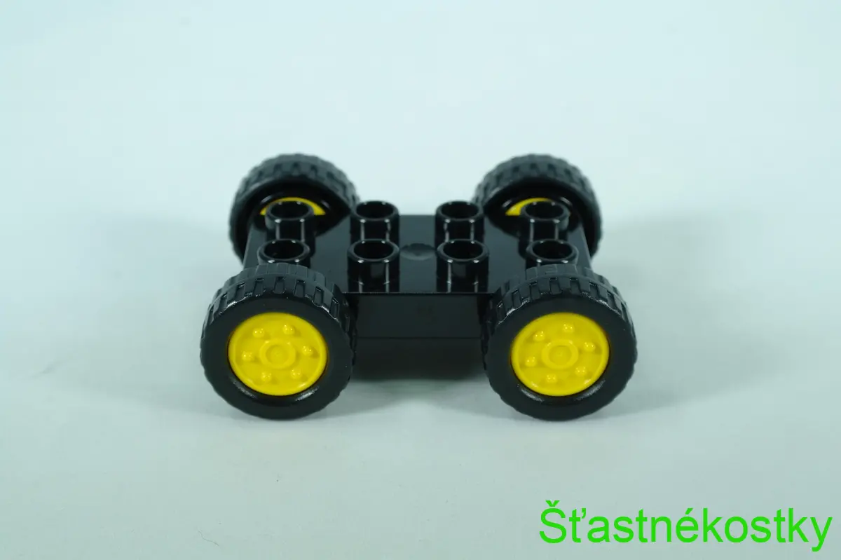 LEGO® DUPLO® základ vozu 2x4 se žlutými koly