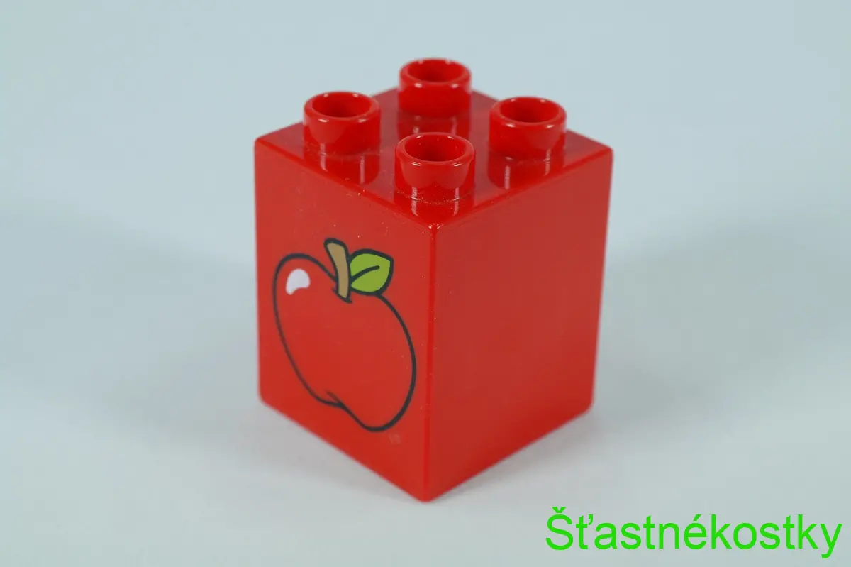 LEGO® DUPLO® cihla 2x2x2 se vzorem jablka
