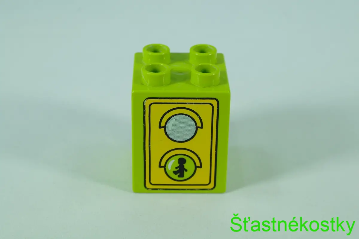 LEGO® DUPLO® cihla 2x2x2 se vzorem semaforu