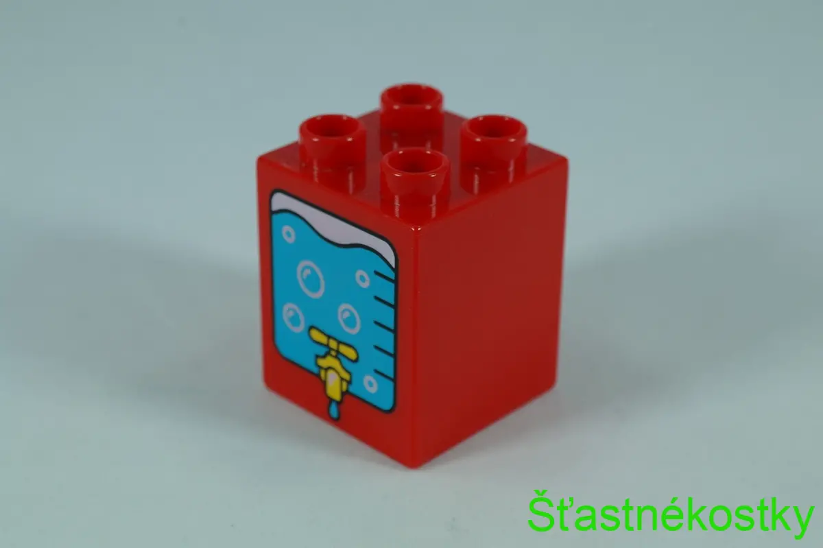 LEGO® DUPLO® cihla 2x2x2 se vzorem výdejníku vody