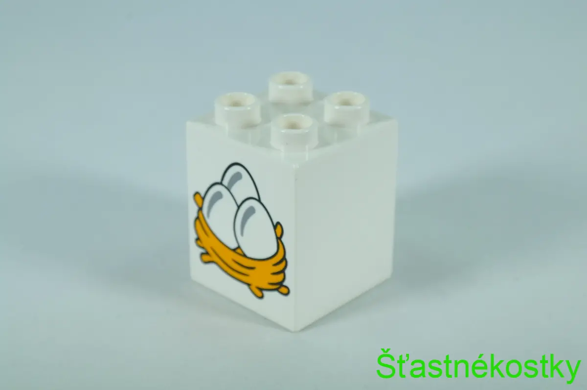 LEGO® DUPLO® cihla 2x2x2 se vzorem vajec